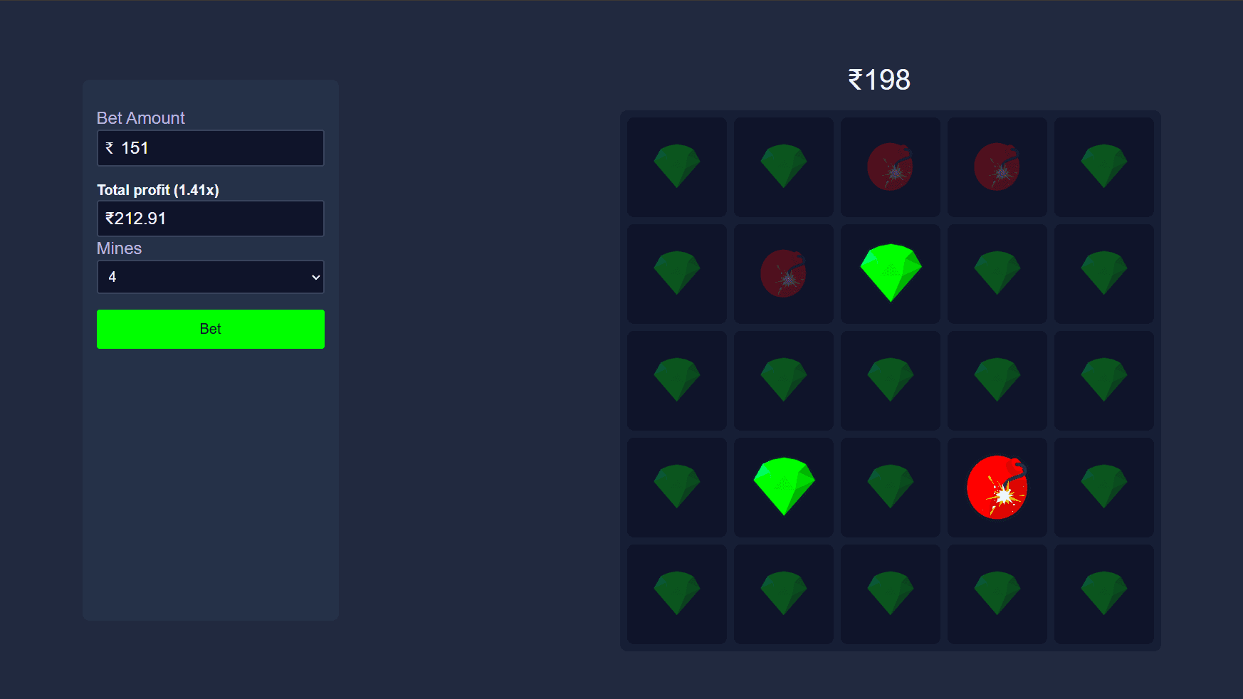 Stake Mines Game